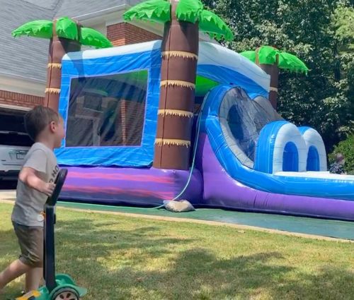 Bounce House Water Slide for Back Yard Parties