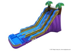 20' Tropical Blast Dual Lane Water Slide