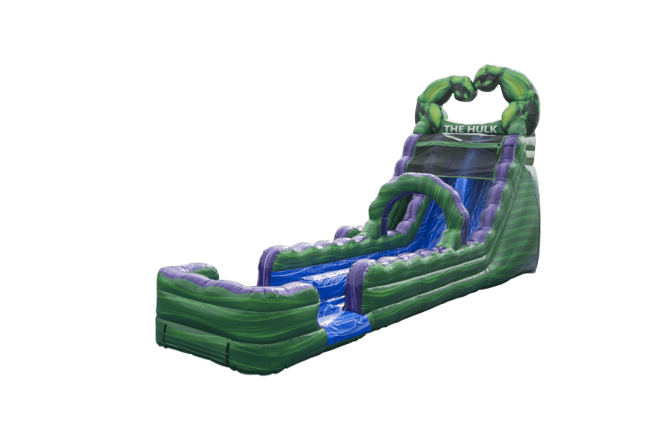 20' Hulk Smash Dual Lane Water Slide