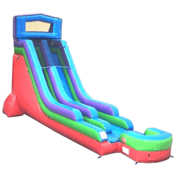 18' Retro Rainbow Water Slide