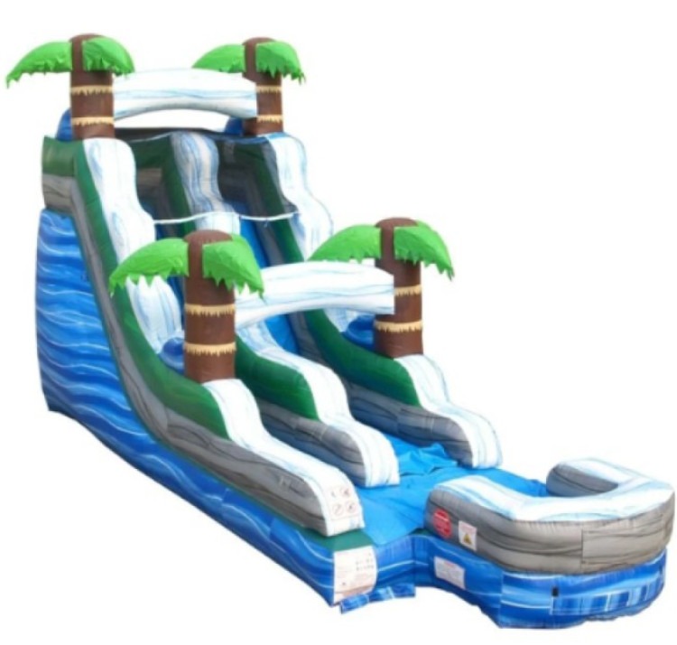 15' Tropical Marble Single Lane Water Slide 15' Tropical Marble Single Lane Water Slide